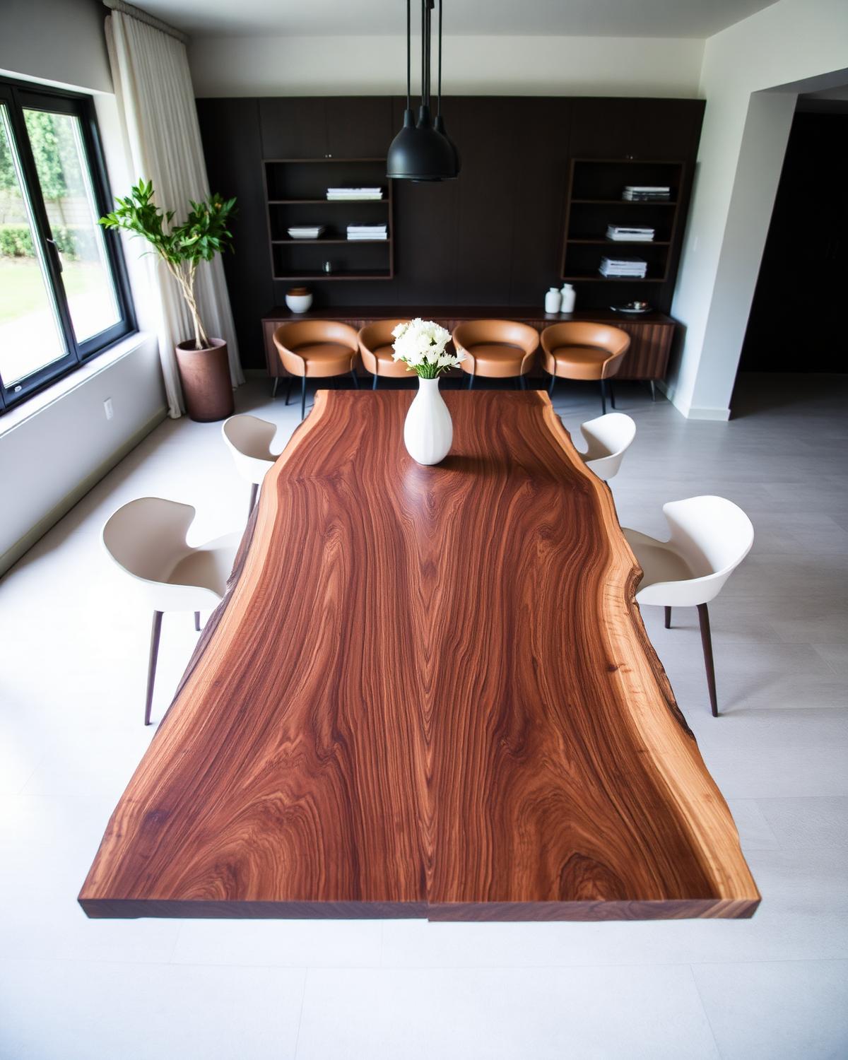 Live-Edge Walnut Dining Table